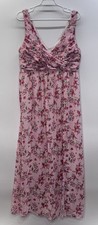 Birdy Grey Wild Rose Garden Floral Maxi Dress Wide Strap Slit Bridesmaid XL