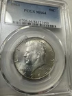 PCGS MS64 1964 Silver Kennedy Half Dollar Uncirculated Only Kennedy 90% Silver