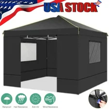 10x10 Pop Up Canopy Waterproof Outdoor Commercial Instant Camping Party Gazebo