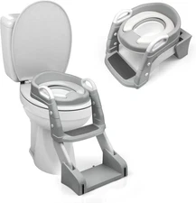 Kids Potty Training Seat with Step Stool Ladder for Toddler Child Toilet Chair