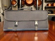 Messermeister 17-Pocket Chef Knife Luggage Case Roll Bag Black 20"x 8.5"x 3"