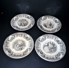 SARREGUEMINES Lot 4 assiettes