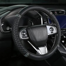 Bling Soft Faux Leather Car Steering Wheel Cover Non-Slip Heat And Cold
