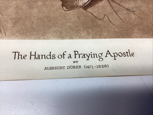 P1-5 Art Paper Etching Print Photogravure Hands Praying Apostle Albrecht Durer - Picture 7 of 12