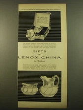1961 Lenox China Advertisement - Bucket Jigger, Colonial Cream and Sugar set