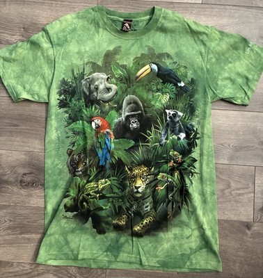 The Mountain T-shirt Los Angeles Zoo Tie Dye Tiger Gorilla Nature Tee Medium