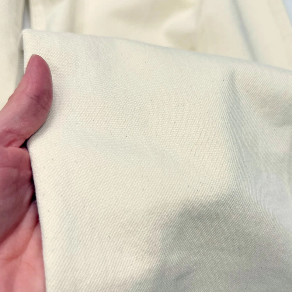 NUEVO Pantalones Banana Republic Mujer 27 Premium Denim Tiro Alto Pierna Ancha Marfil Foto 2 de 4