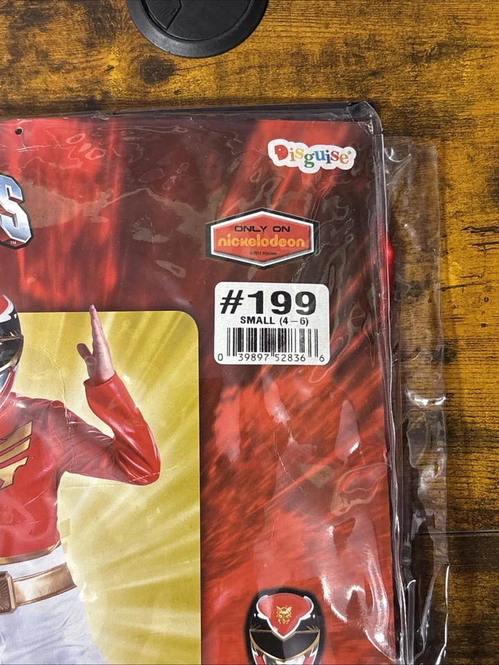 Power Rangers Size 4-6 Small Megaforce Red Standard Child Costume New - Image 3 of 4