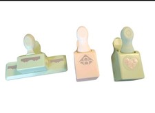 3 Martha Stewart Crafts Heart Edge Paper Punch Punches Scrapbooking