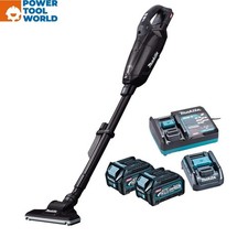 Makita CL002GD206 40v Max XGT Cordless Brushless Vacuum Cleaner Black Inc 2x ...