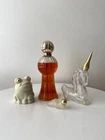 Vintage Avon Bottles Lot Of 4: Unicorn, Enchanted Frog, Catepillar,