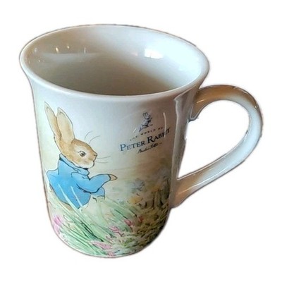 Peter Rabbit | Cottage Style | White | Beatrix Potter Ceramic Coffee Mug NWOT