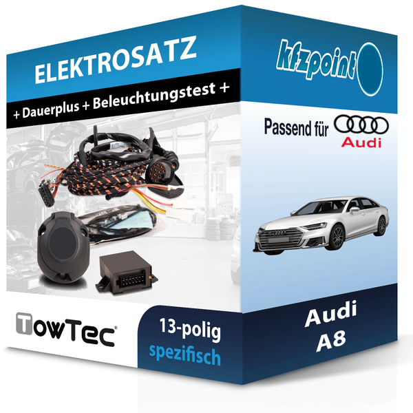 für Audi A8 06.2017-Jetzt Towtec E-Satz 13Polig Fahrzeugspezifisch Elektrosatz-image