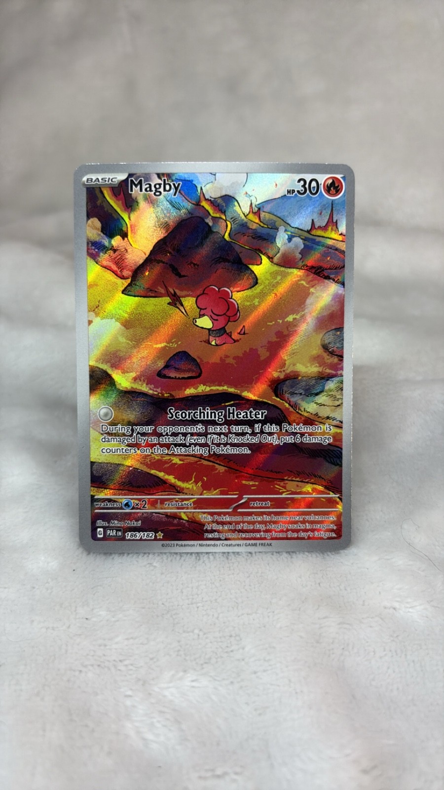 Magby Illustration Rare SV04: Paradox Rift 186/182 Near Mint