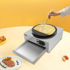 40cm Crepes Maker Crepesger?t Edelstahl Crepesplatte Crepe Crepesplatte 3000W