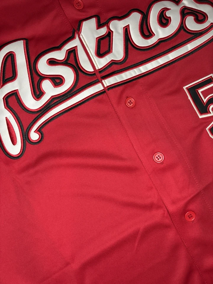 Camiseta para hombre Jeff Bagwell Houston Astros Alt Brick Red 2005 Serie Mundial grande Foto 3 de 4