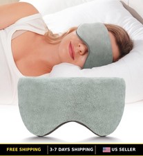 Reversible Weighted Eye Mask, Blackout Cooling Sleep Mask for Sleeping