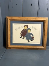 Forever Friends 324/5000 Numbered & Artist Signed Schenie Wood Framed Cottage