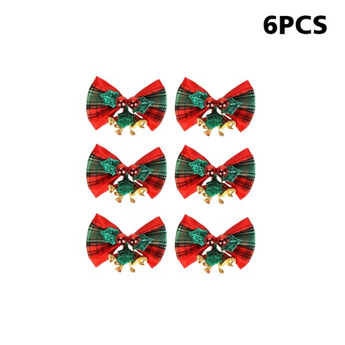 Christmas Party Ribbons Bells Bow Pendant Xmas Tree Hanging Ornament Decorations - Afbeelding 24 van 24
