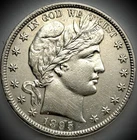 1895 P Barber Half Dollar, High Grade, Philadelphia Mint