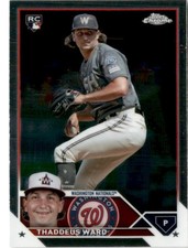 2023 Topps Chrome Update Thaddeus Ward #USC126 Washington Nationals