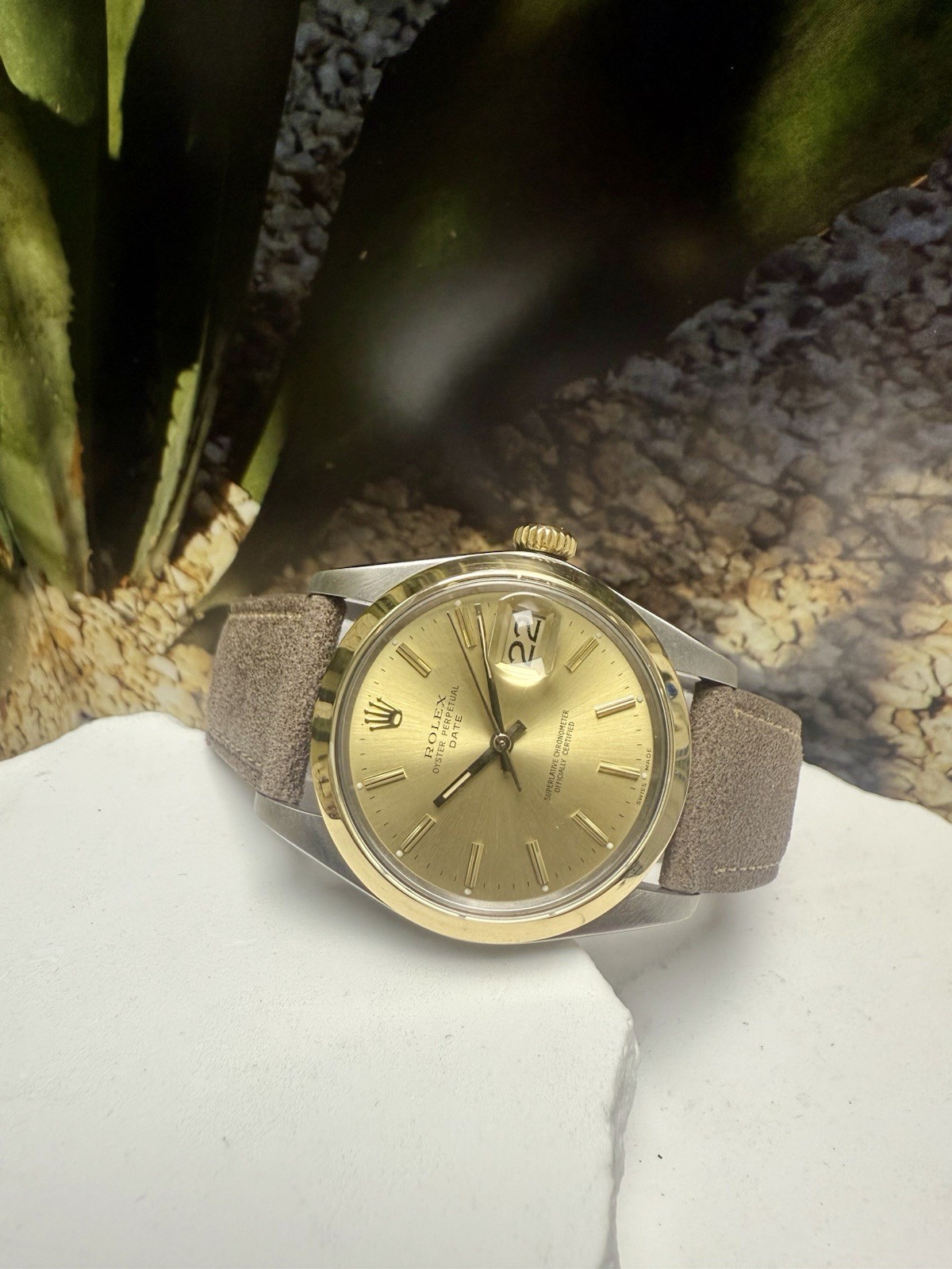 Rolex Date Yellow Gold Stainless