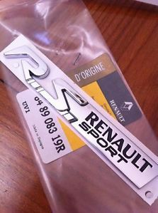 GENUINE RENAULT SPORT CLIO 3 RS MEGANE 3 LAGUNA 848908319R tailgate badge Logo