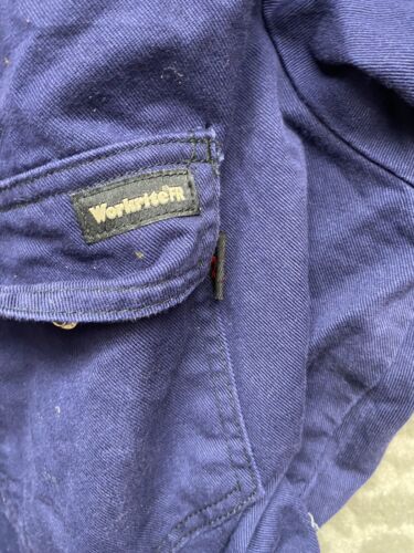 Workrite FR Coveralls Blue Flame-Resistant Workwear Full Zip Westex XLG XL - Picture 3 of 9