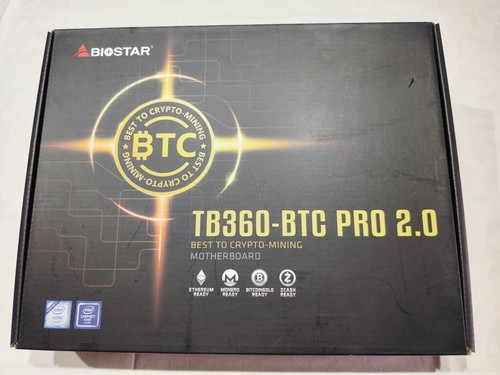 NEUF-Carte mère BIOSTAR TB360 BTC PRO 2.0 avec processeur G5400