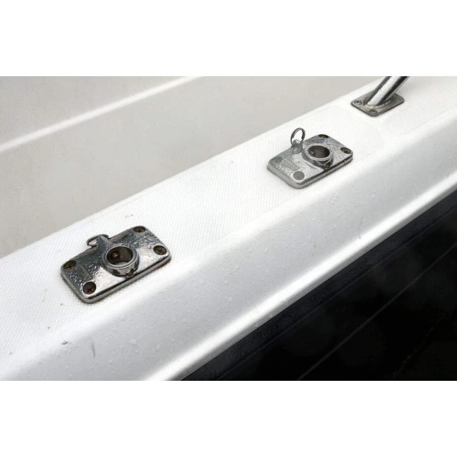 DAIWA Soporte Eléctrico Sokko Rojo Bote Rod Keeper Acero Inoxidable Barco Base Set Foto 4 de 4