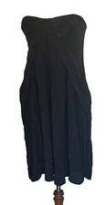 Zimmermann Strapless Black Dress Size 3 100% Silk Designer