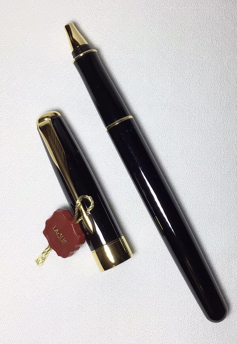 Parker Sonnet Lacque Black G/T RollerBall Pen New in Box Product