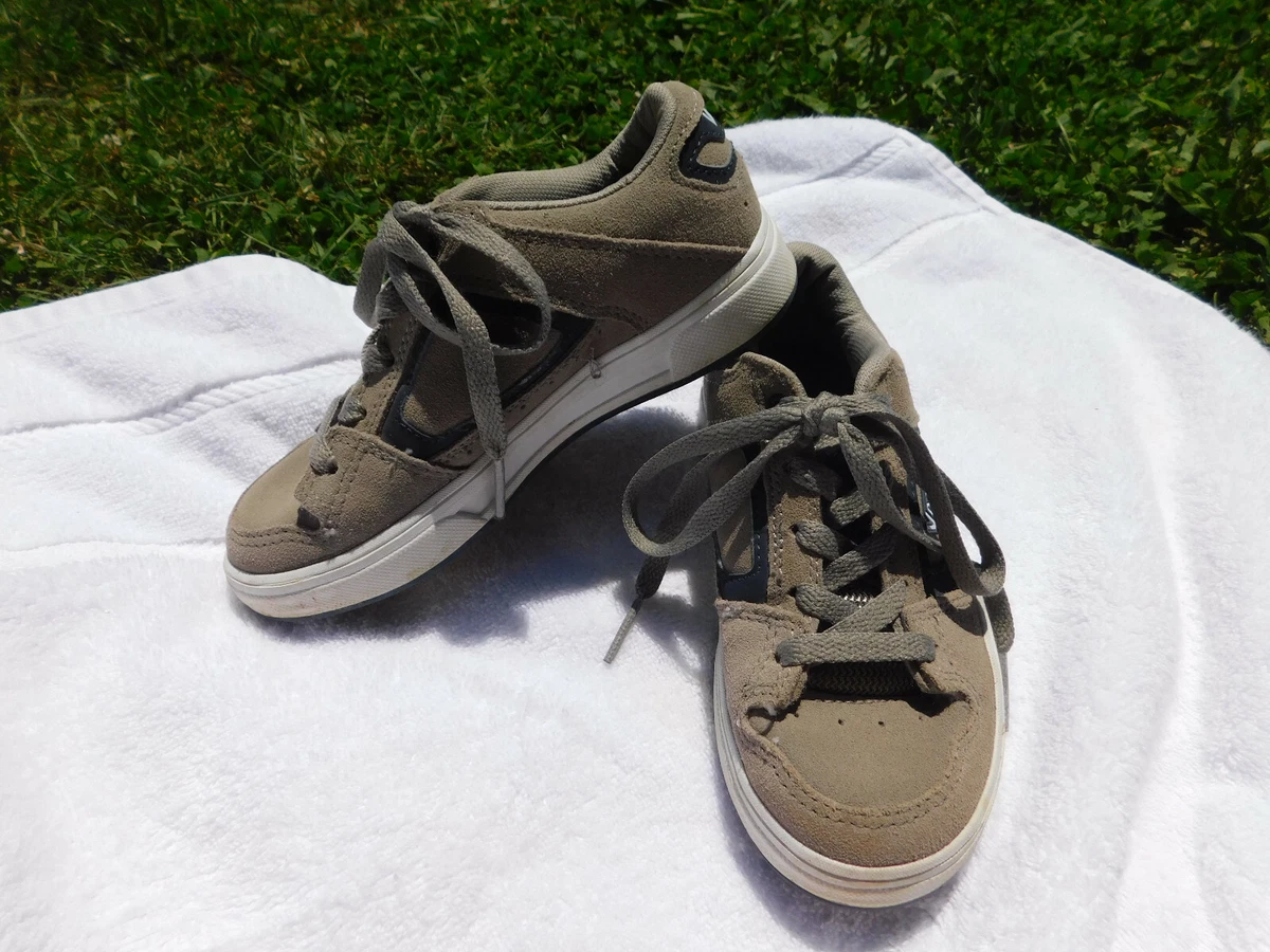 Vans Trainers Sneakers Boys Girls Bushnell Suede Tan Size us 1 EUC Clean  u0026amp; NICE! | eBay