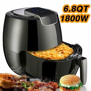 6 5l Heissluftfritteuse Friteuse Heissluft Fritteuse Ofen Pommes Airfryer Lcd1800w Ebay