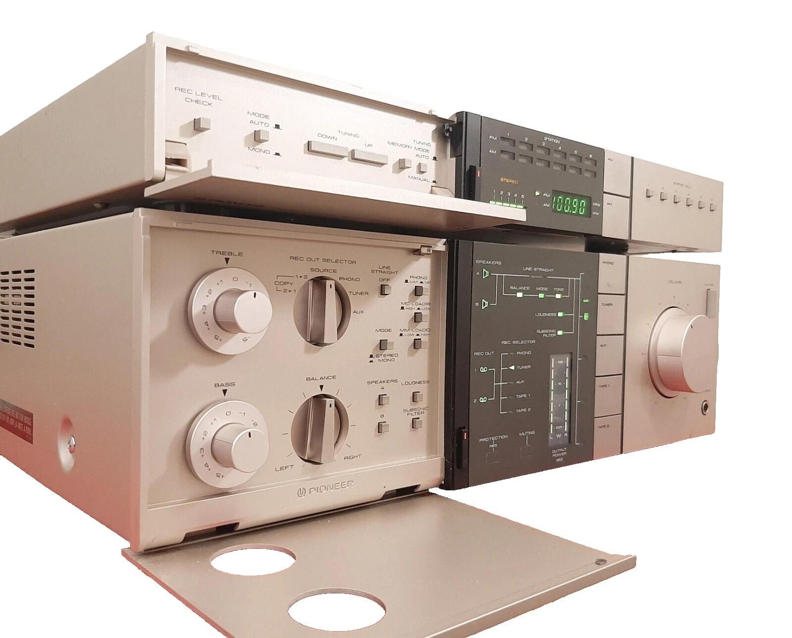 Pioneer Estéreo RCA L/R amplificadores integrados de audio para el Hogar