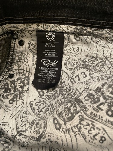 Eight 732 Men’s Denim Embroidered Jeans. Size 36X34. Never Worn. - Picture 3 of 7