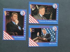 BILL CLINTON CARDS #8 #27 #92 Democratic Candidate Decision 1992 AAA Sports Inc.