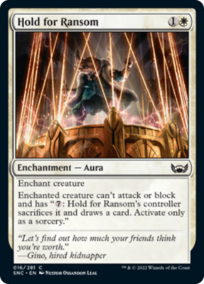 x4 Hold for Ransom SNC MTG 16/281 COMMON M/NM 4x