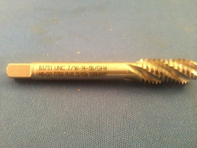 New Titex Plus Spiral Flute Plug Tap B3751 UNC HS-CO 7/16-14-3B/GH4 23/03a