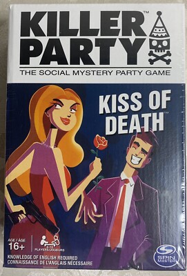 Killer Party - Kiss of Death, the Social Mystery Party Game Family Game Night