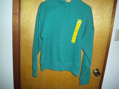 PRICE REDUCED NEW WOMEN'S FLEECE HOODIE SIZE MEDIUM GREEN FREE SHIP