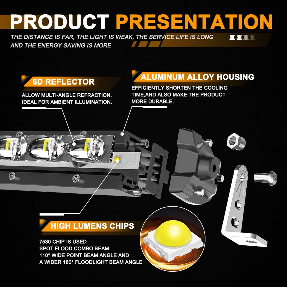 Kit de montaje de barra de luz LED curvada superior para Ford Ranger 1993-2011 de 50 pulgadas Foto 4 de 4