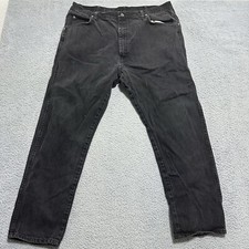 Vintage Wrangler Men's Black Denim Jeans Size 42x30 96501CB Workwear Rugged