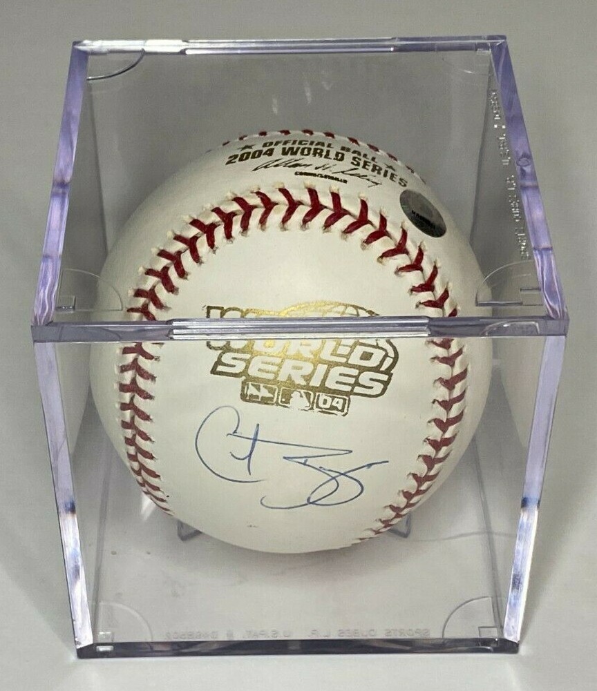 Curt Schilling Boston Red Sox Autographed/Signed 04 WS Baseball