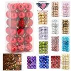 24/36Pcs Christmas Balls Shatterproof Xmas Tree Ornaments Hanging Balls Decor