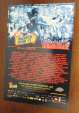 2011 Vans Warped Tour Promo Concert Flyer Card 6"x4" Plaza Hotel Las Vegas