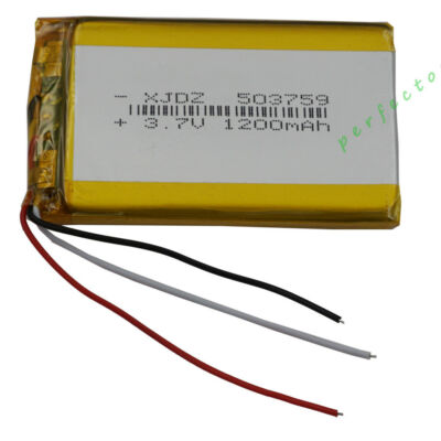 503759 1200mah 3.7v Li-polymer Battery For GPS Tracker - Foto 4