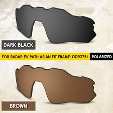 2PCS Anti-Scratch POLARIZED Lenses for Oakley Radar EV Path AF OO9275, 1.5mm