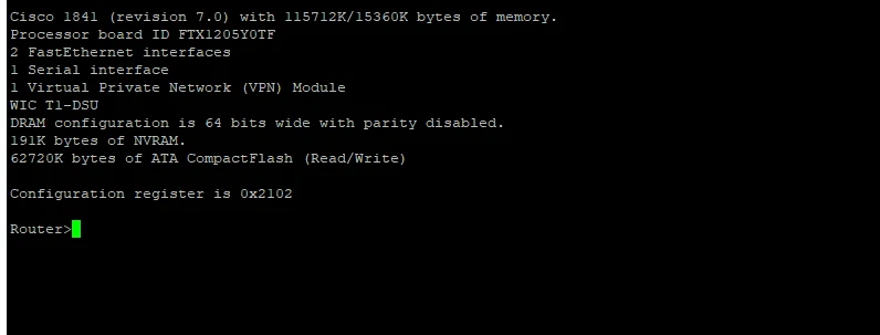 Cisco 1841 CISCO1841 2-Port Integrated Services Router 1x WIC-1DSU-T1-V2 - Image 2 of 4