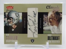 KEN STABLER 2004 FLEER GREATS CLASSIC COMBOS AUTOGRAPH AUTO! #03/10! SSP! RAIDER
